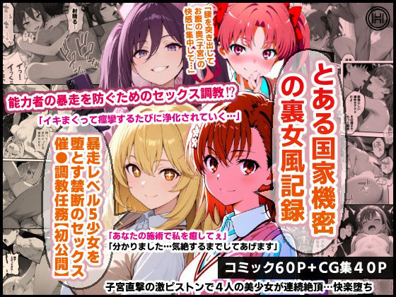 とある国家機密の裏女風記録…暴走レベル5少女を堕とす禁断のセックス催●調教任務【初公開】O_O_H  エロ画像719071