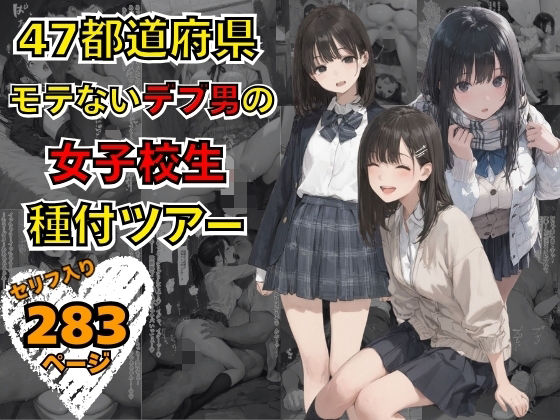 47都道府県  デブ男の女子校生種付ツアーまんチカン  エロ画像736728