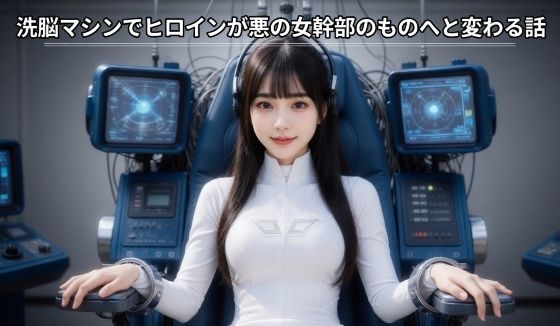 洗脳マシンでヒロインが悪の女幹部のものへと変わる話悪堕ち研究員  エロ画像750807