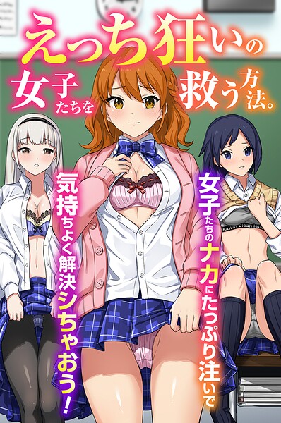 えっち狂いの女子たちを救う方法。女子たちのナカにたっぷり注いで気持ちよく解決シちゃおう！（フルカラーコミック）  エロ画像2275